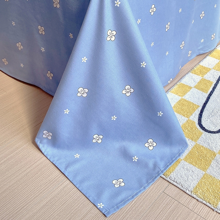 91家纺网 家纺一手货源 找家纺 艾橙家纺 2023新款秋冬新款140g植物羊绒磨毛四件套 明月花影