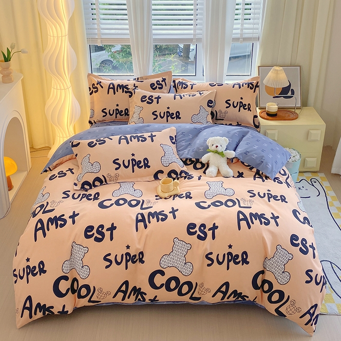 91家纺网 家纺一手货源 找家纺 艾橙家纺 2023新款秋冬新款140g植物羊绒磨毛四件套 巴伯瑞