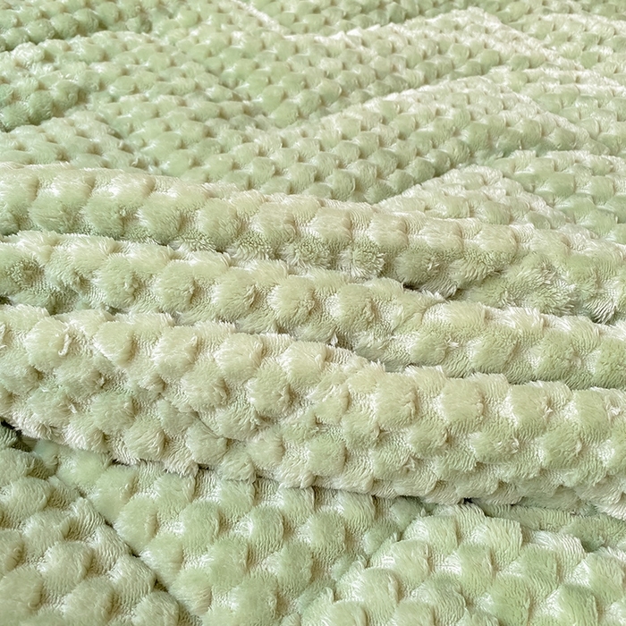 91家纺网 家纺一手货源 找家纺 澳梵家居 2023新款豆豆绒夹棉床护垫 豆豆-草绿