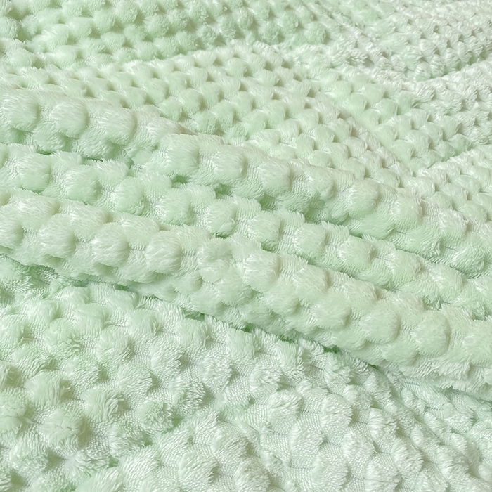 91家纺网 家纺一手货源 找家纺 澳梵家居 2023新款豆豆绒夹棉床护垫 豆豆-嫩绿