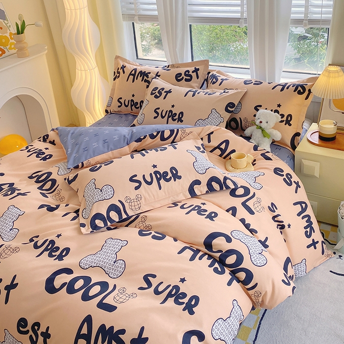 91家纺网 家纺一手货源 找家纺 艾橙家纺 2023新款秋冬新款140g植物羊绒磨毛四件套 巴伯瑞