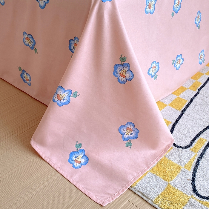 91家纺网 家纺一手货源 找家纺 艾橙家纺 2023新款秋冬新款140g植物羊绒磨毛四件套 绵绵小兔