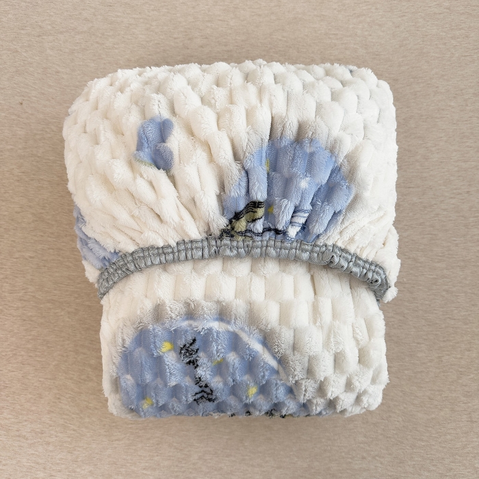 91家纺网 家纺一手货源 找家纺 丝幔家纺 2025新款 豆豆绒床笠 爱心兔