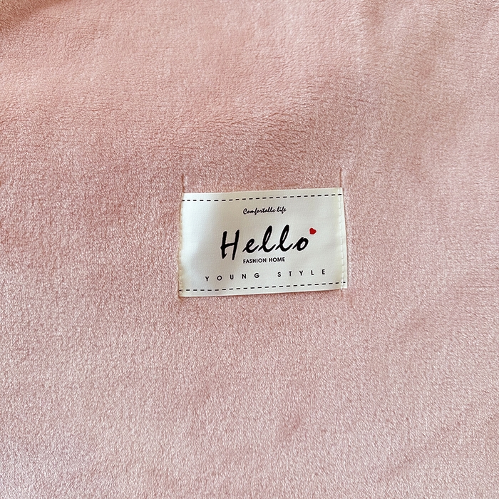91家纺网 家纺一手货源 找家纺 2023新款400g高克重纯色双面牛奶绒毛毯盖毯毯子 藕玉色