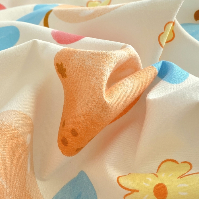 91家纺网 家纺一手货源 找家纺 艾橙家纺 2023新款秋冬新款140g植物羊绒磨毛四件套 甜橙兔