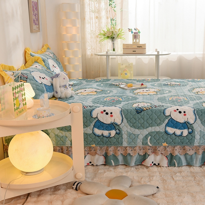 91家纺网 家纺一手货源 找家纺 （总）美达 2025新款A类牛奶绒夹棉大炕盖榻榻米（可定制）