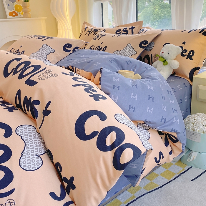 91家纺网 家纺一手货源 找家纺 艾橙家纺 2023新款秋冬新款140g植物羊绒磨毛四件套 巴伯瑞