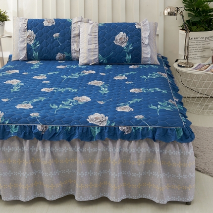 91家纺网 家纺一手货源 找家纺 （总）爱妮玖玖家纺 2023新款韩式夹棉床裙