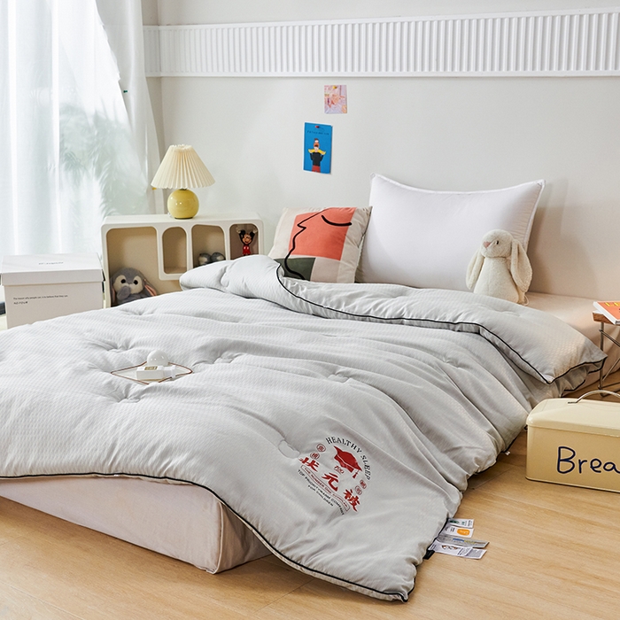 91家纺网 家纺一手货源 找家纺 丽卡家纺 2023新款澳棉提花状元被冬被 火山灰