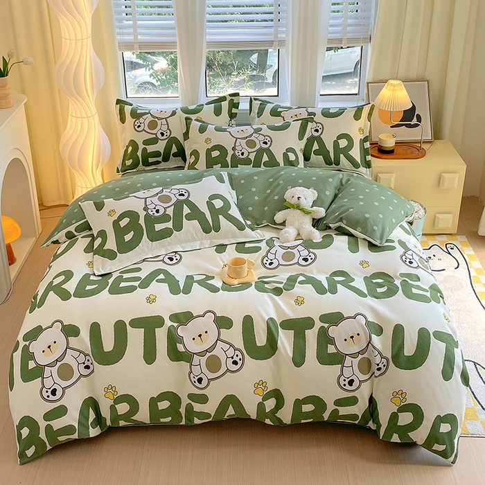 91家纺网 家纺一手货源 找家纺 （总）艾橙家纺 2023新款秋冬新款140g植物羊绒磨毛四件套