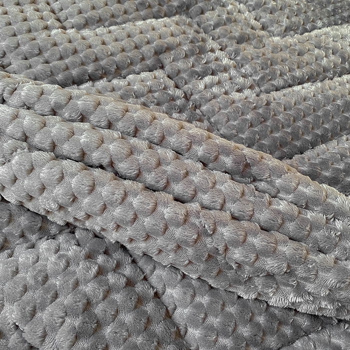 91家纺网 家纺一手货源 找家纺 澳梵家居 2023新款豆豆绒夹棉床护垫 豆豆-灰色