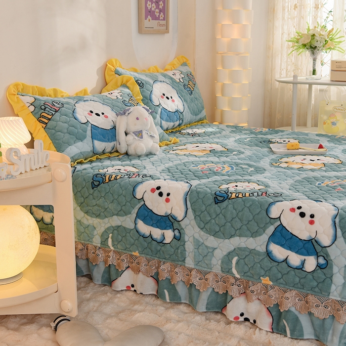 91家纺网 家纺一手货源 找家纺 （总）美达 2025新款A类牛奶绒夹棉大炕盖榻榻米（可定制）