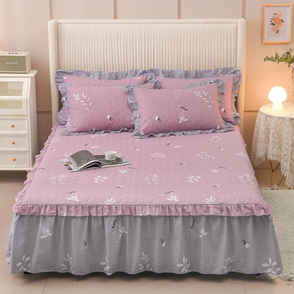 91家纺网 家纺一手货源 找家纺 （总）爱妮玖玖家纺 2023新款韩式夹棉床裙