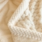 91家纺网 家纺一手货源 找家纺 莱登卡奴 2023新款多功能牛奶绒提花金龟绒被套毯盖毯 盖毯-米白
