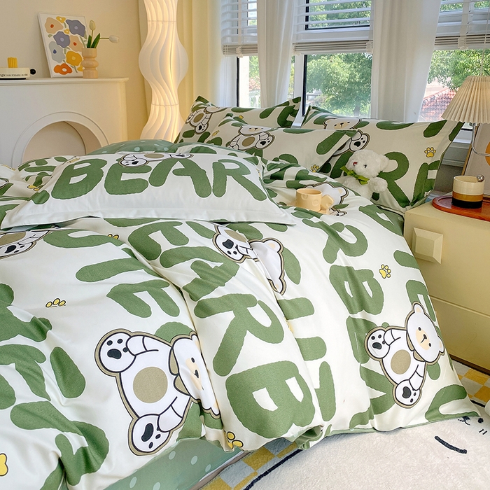 91家纺网 家纺一手货源 找家纺 （总）艾橙家纺 2023新款秋冬新款140g植物羊绒磨毛四件套