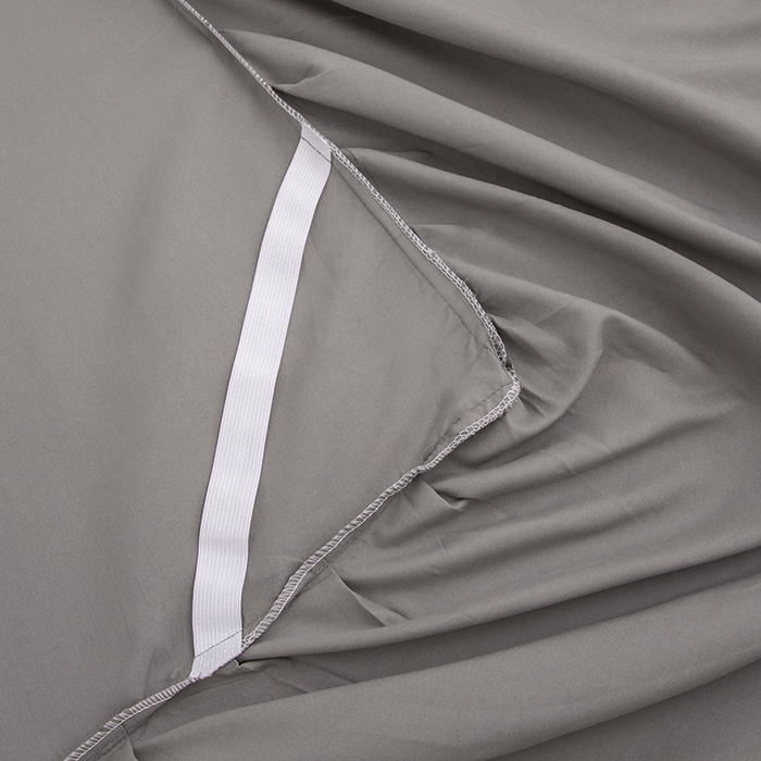 91家纺网 家纺一手货源 找家纺 极梦家纺（支持定制） 2025新款韩版纯色卡通单床裙三件套素色 深灰小鸭