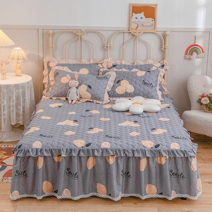 91家纺网 家纺一手货源 找家纺 （总）爱妮玖玖家纺 2023新款小蕾丝夹棉床裙