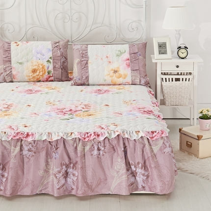 91家纺网 家纺一手货源 找家纺 （总）爱妮玖玖家纺 2023新款韩式夹棉床裙