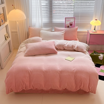 91家纺网 家纺一手货源 找家纺 （总）雅居纺家纺 2023渐变系列牛奶绒四件套