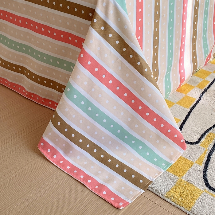 91家纺网 家纺一手货源 找家纺 艾橙家纺 2023新款秋冬新款140g植物羊绒磨毛四件套 夏日草莓