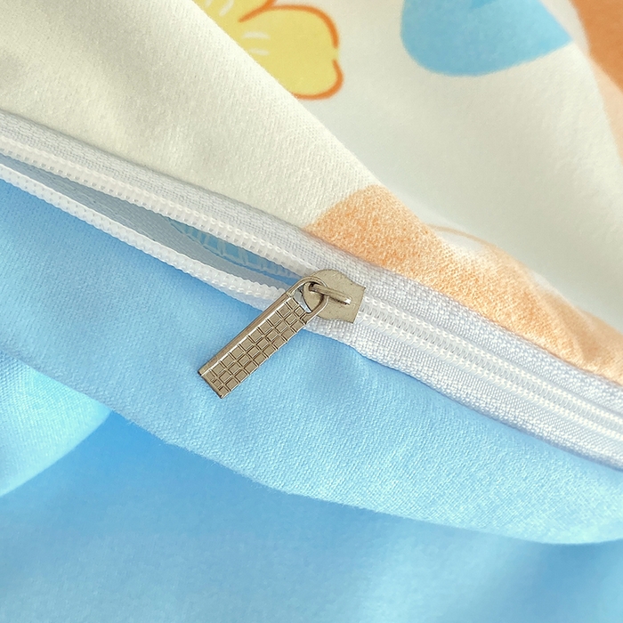 91家纺网 家纺一手货源 找家纺 艾橙家纺 2023新款秋冬新款140g植物羊绒磨毛四件套 甜橙兔