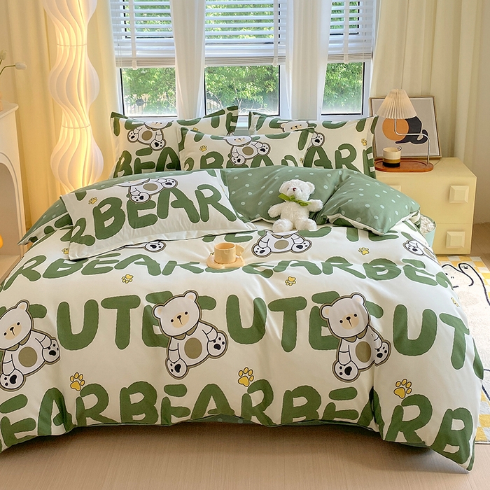 91家纺网 家纺一手货源 找家纺 （总）艾橙家纺 2023新款秋冬新款140g植物羊绒磨毛四件套