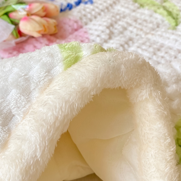 91家纺网 家纺一手货源 找家纺 澳梵家居 2023新款豆豆绒夹棉床护垫 粉色郁金香