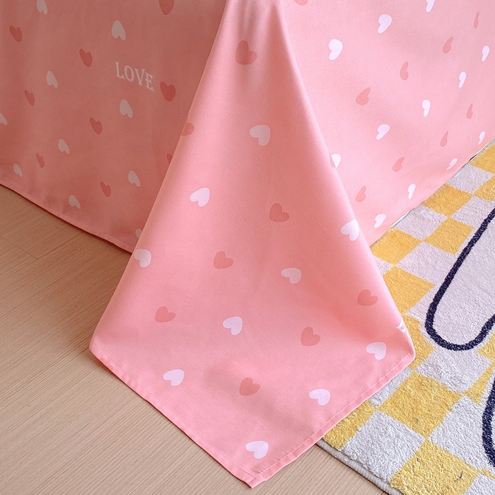 91家纺网 家纺一手货源 找家纺 艾橙家纺 2023新款秋冬新款140g植物羊绒磨毛四件套 开心日记