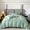 91家纺网 家纺一手货源 找家纺 嘉汀兰家居 2023秋冬新品100支双股长绒棉埋绳纯色四件套-卡西欧系列 草绿