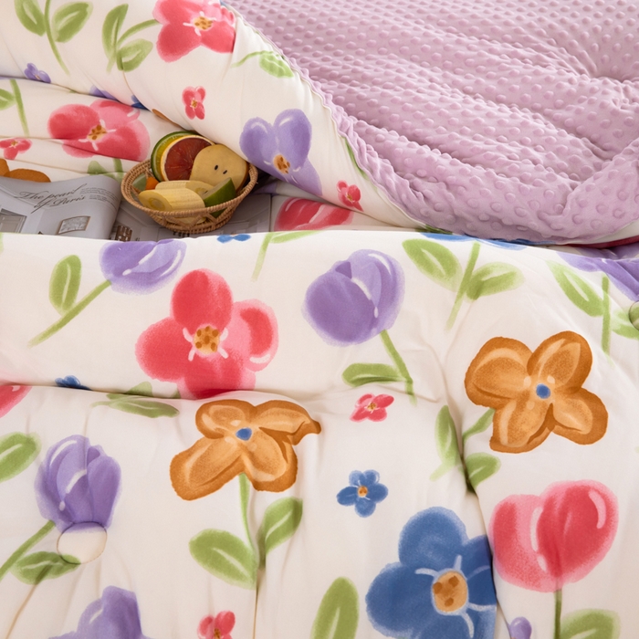 91家纺网 家纺一手货源 找家纺 （总）天瑜家纺2023新款针织豆豆绒冬被系列