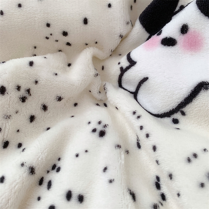 91家纺网 家纺一手货源 找家纺 美乐迪家纺 2023秋冬新款保暖牛奶绒四件套 可爱小狗