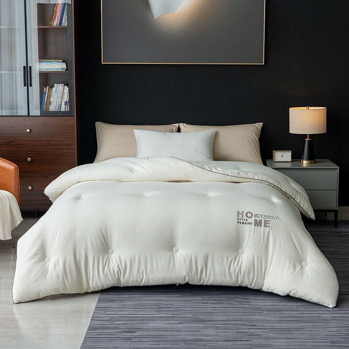 91家纺网 家纺一手货源 找家纺 瑞驰家纺 2023新款 A类水洗棉科尔特大豆被系列（风格一） 科尔特-明月白