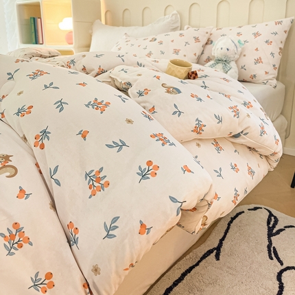 91家纺网 家纺一手货源 找家纺 (总)大彩家居可水洗针织棉双层纱棉花被冬被春秋被被子被芯