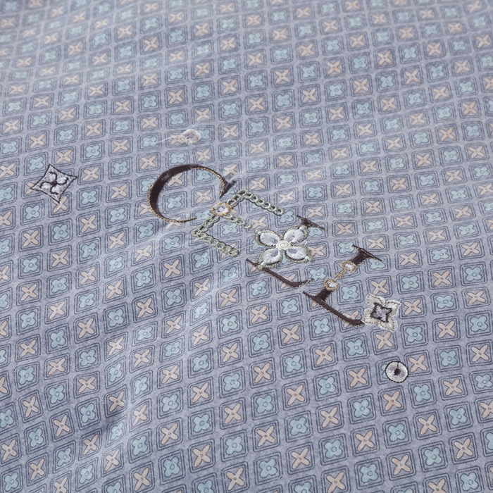 91家纺网 家纺一手货源 找家纺 （总）OL家纺 2023新款100支抗菌全棉磨毛刺缝床盖夹棉四件套