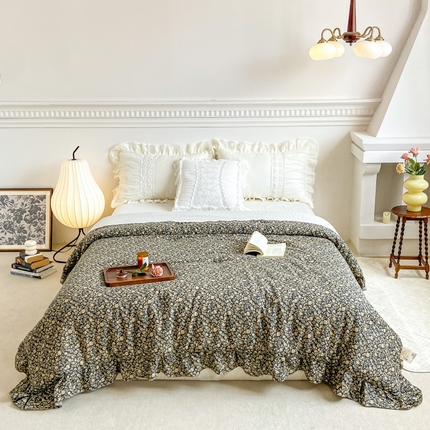 91家纺网 家纺一手货源 找家纺 （总）上喜 热卖亲肤舒适双层纱大豆蛋白纤维被被子被芯