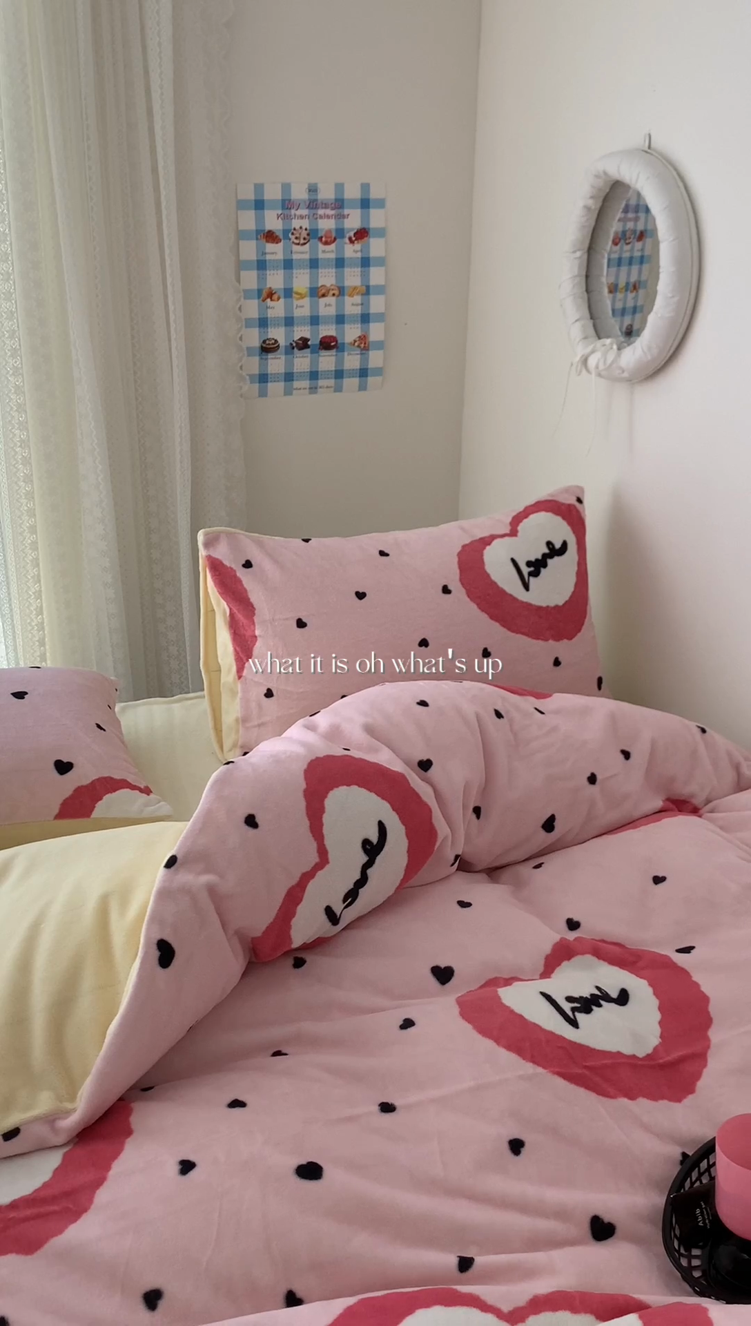 91家纺网 家纺一手货源 找家纺 美乐迪家纺 2023秋冬新款保暖牛奶绒四件套 粉爱心