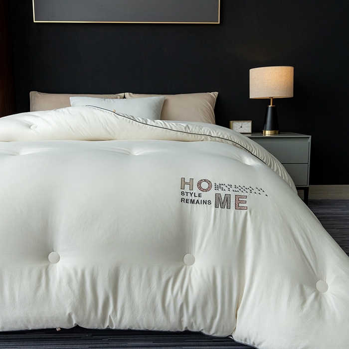 91家纺网 家纺一手货源 找家纺 瑞驰家纺 2023新款 A类水洗棉科尔特大豆被系列（风格一） 科尔特-明月白