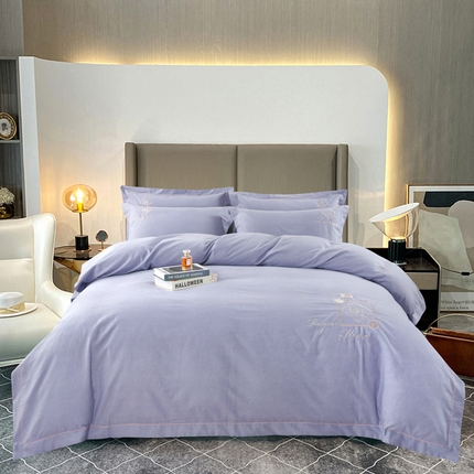 91家纺网 家纺一手货源 找家纺 （总）OL家纺 2023新款保暖全棉磨毛刺绣床盖夹棉四件套