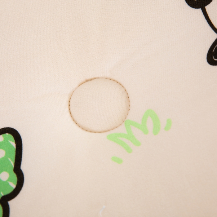 91家纺网 家纺一手货源 找家纺 天瑜家纺2023新款针织豆豆绒冬被系列 快乐熊猫1