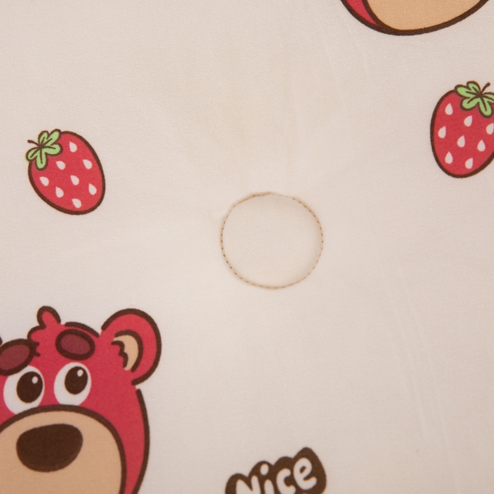 91家纺网 家纺一手货源 找家纺 天瑜家纺2023新款针织豆豆绒冬被系列 小草莓熊1