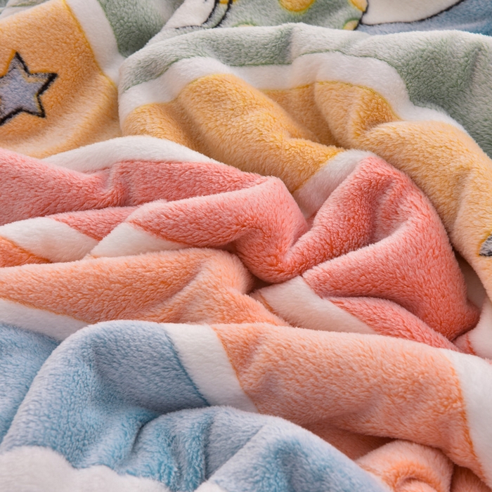 91家纺网 家纺一手货源 找家纺 同田家纺 2023年新款雪花绒&羊羔绒四件套 彩虹桥