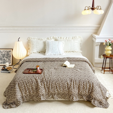 91家纺网 家纺一手货源 找家纺 （总）上喜 热卖亲肤舒适双层纱大豆蛋白纤维被被子被芯