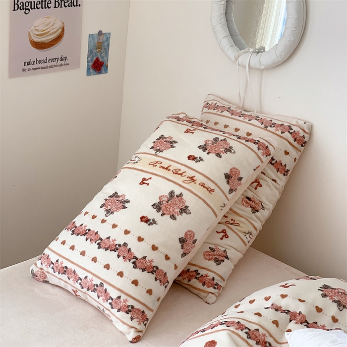 91家纺网 家纺一手货源 找家纺 美乐迪家纺 2023秋冬新款保暖牛奶绒四件套 莉娜