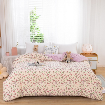 91家纺网 家纺一手货源 找家纺 （总）天瑜家纺2023新款针织豆豆绒冬被系列