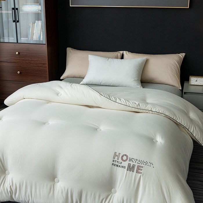 91家纺网 家纺一手货源 找家纺 瑞驰家纺 2023新款 A类水洗棉科尔特大豆被系列（风格一） 科尔特-明月白
