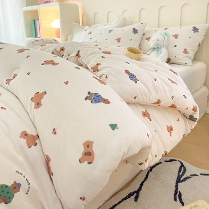 91家纺网 家纺一手货源 找家纺 (总)大彩家居可水洗针织棉双层纱棉花被冬被春秋被被子被芯