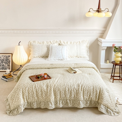 91家纺网 家纺一手货源 找家纺 （总）上喜 热卖亲肤舒适双层纱大豆蛋白纤维被被子被芯