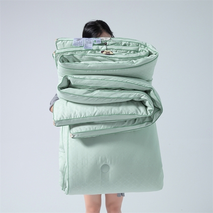 91家纺网 家纺一手货源 找家纺 （总）爱衫妮  2025新款大豆被贡缎段格