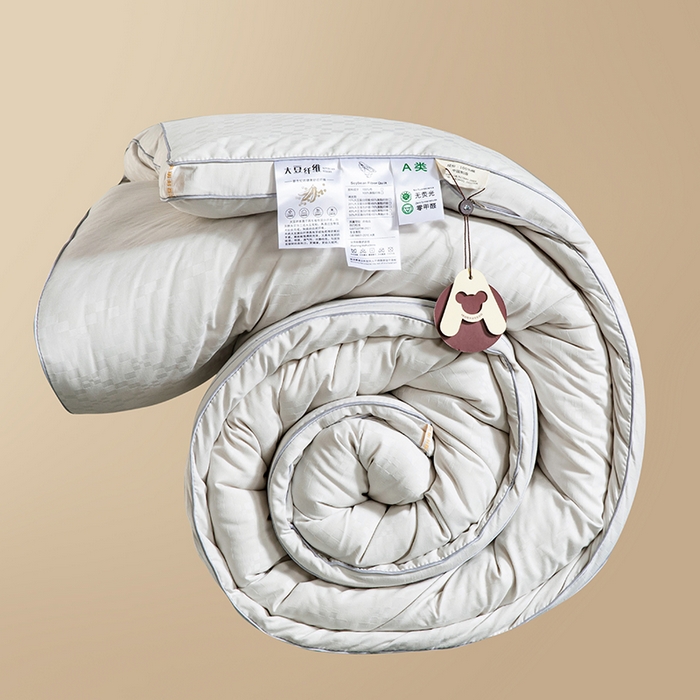 91家纺网 家纺一手货源 找家纺 （总）爱衫妮  2025新款大豆被贡缎段格