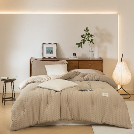 91家纺网 家纺一手货源 找家纺 （总）上喜 热卖韩国工艺全棉大豆春秋被被子被芯